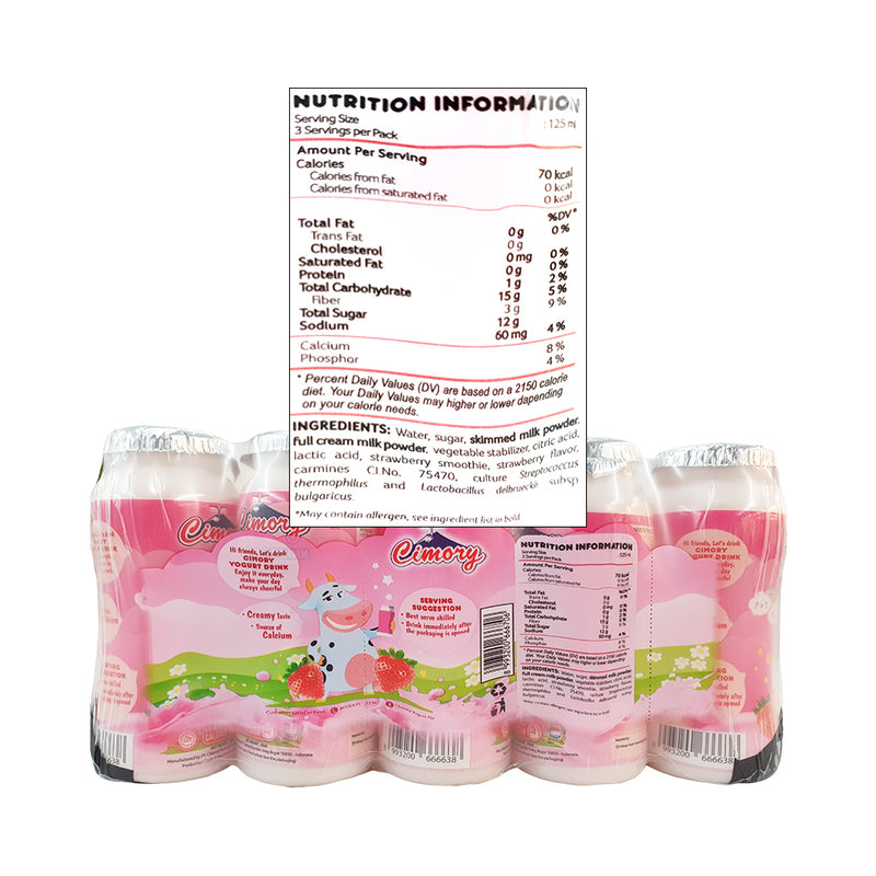 Cimory Yogurt Drink Strawberry 70ml 4+1's