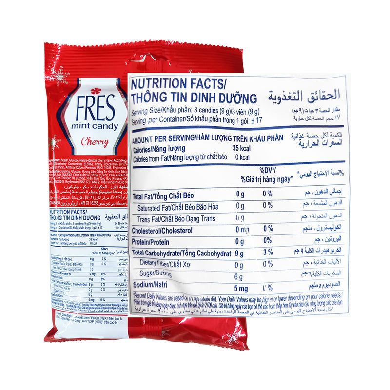 Fres Mint Candy Cherry 150g