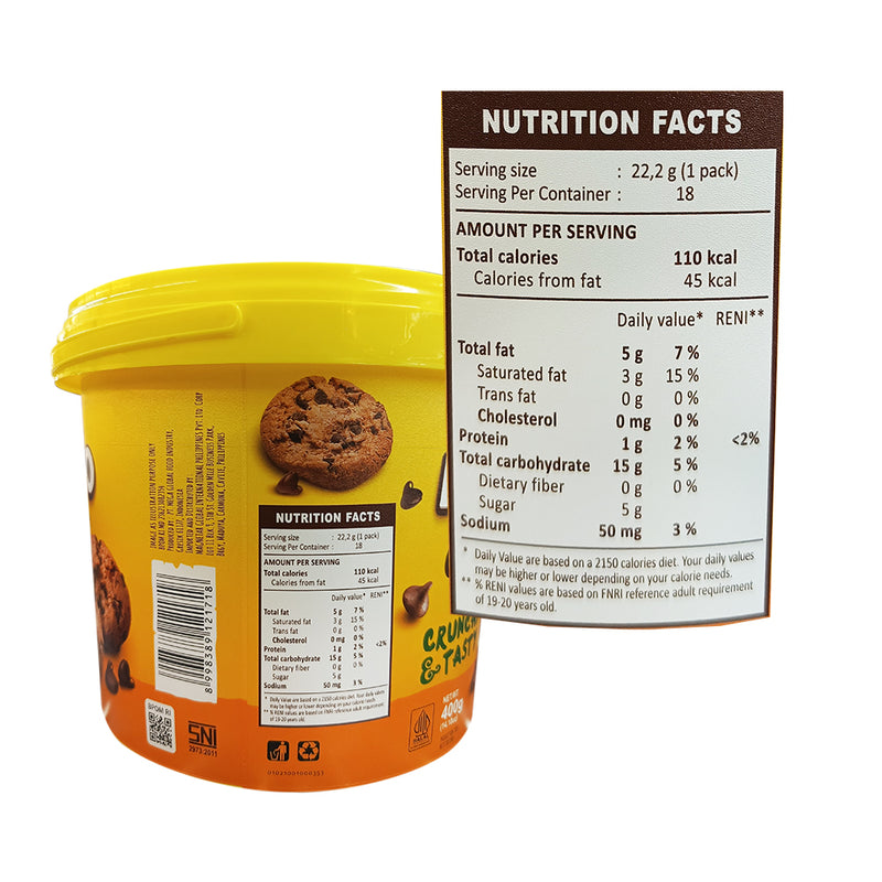 Kokola Montego Chocochip Cookies 400g