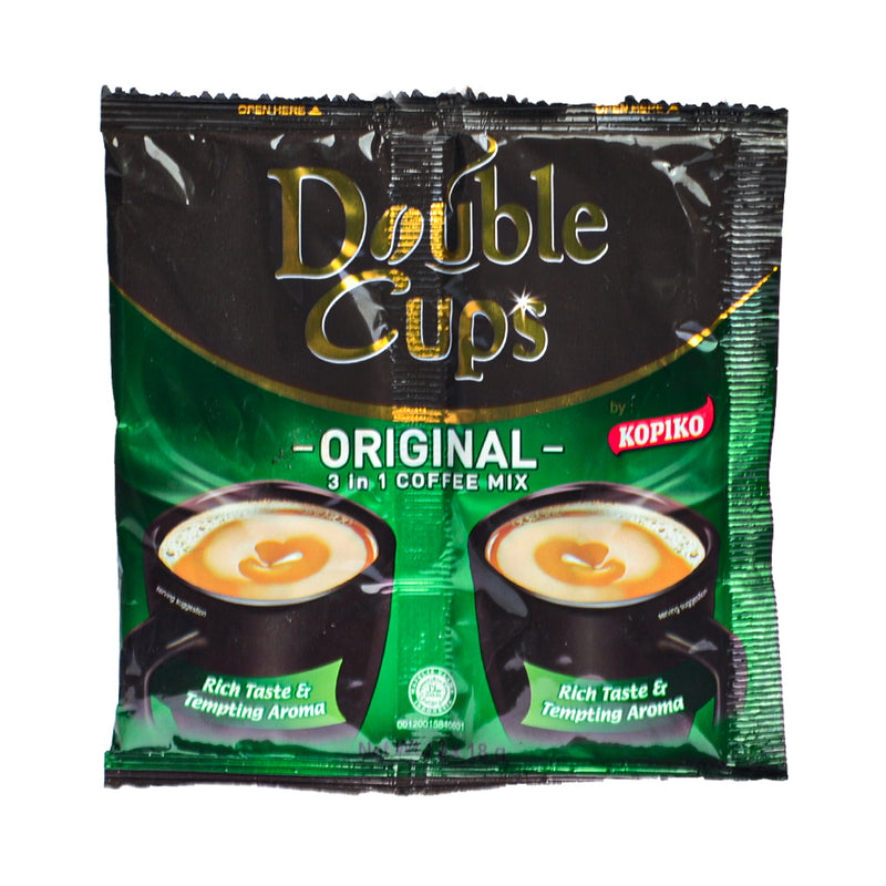 Kopiko 3in1 Coffee Mix Double Cups Original 36g
