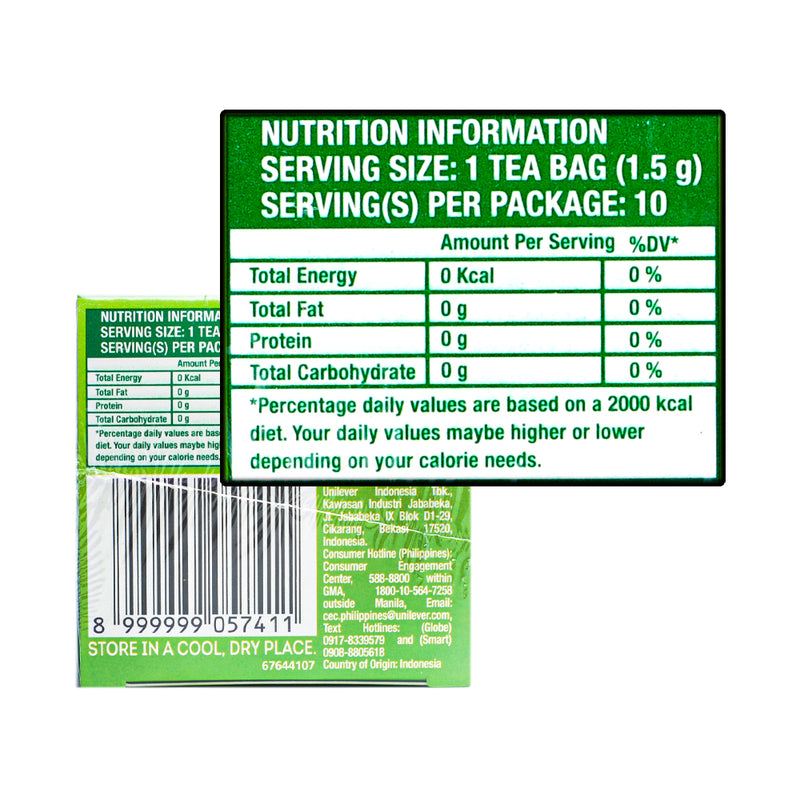 Lipton Green tea fresh 1.5g x 10’s