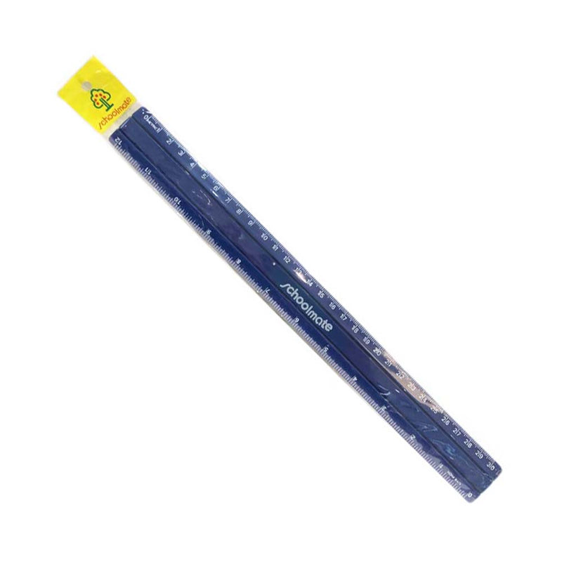 Schoolmate Colored Ruler 12in