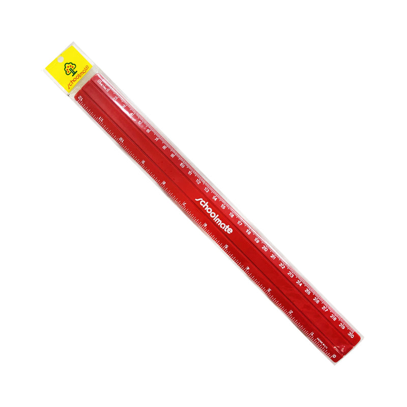 Schoolmate Colored Ruler 12in