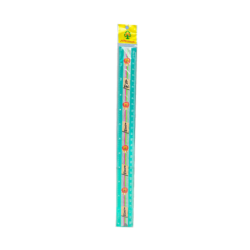 Transparent Ruler With Sticker 12in