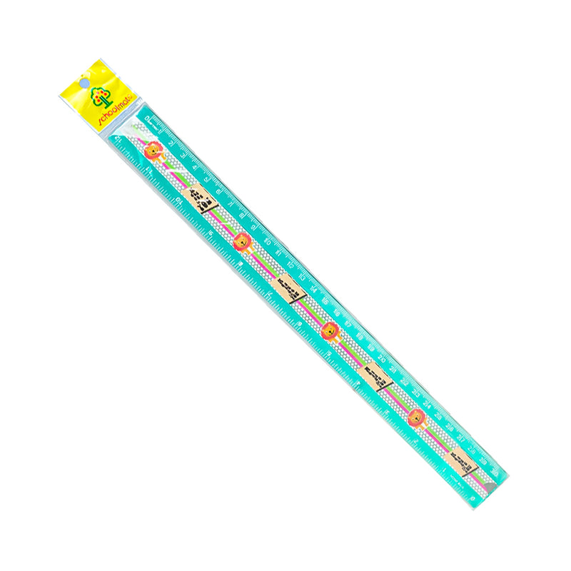 Schoolmate Ruler With Sticker 12in