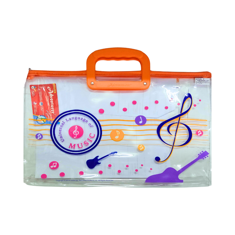 Transparent Zipper Bag With Print