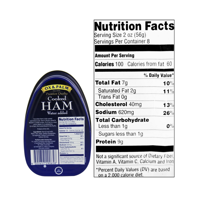 Ox & Palm Palm Cooked Ham 454g