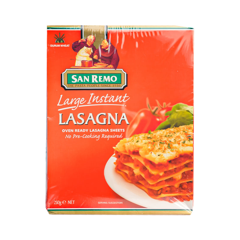 San Remo Large Instant Lasagna Pasta 250g