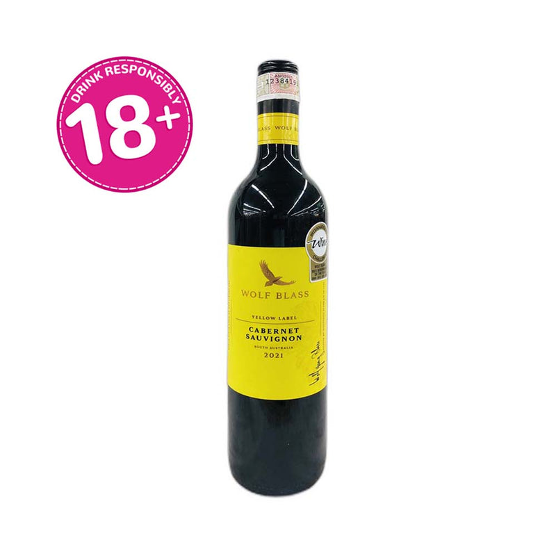 Wolf Blass Yellow Label Cabernet Sauvignon Red Wine 750ml