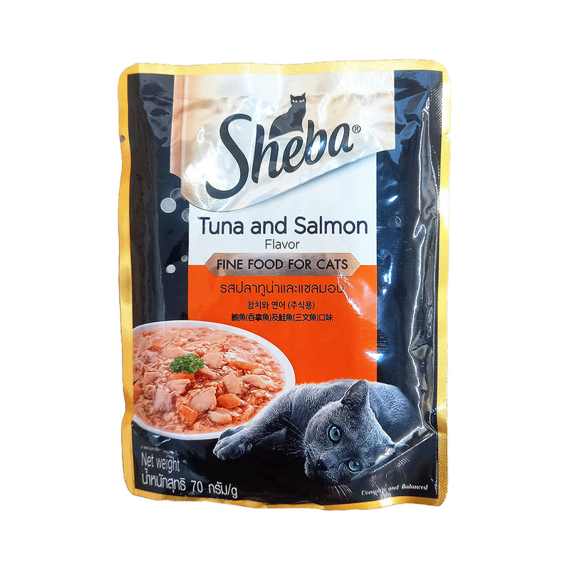 Sheba Cat Food Tuna And Salmon 70g