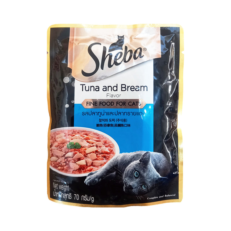 Sheba Cat Food Tuna And Bream 70g