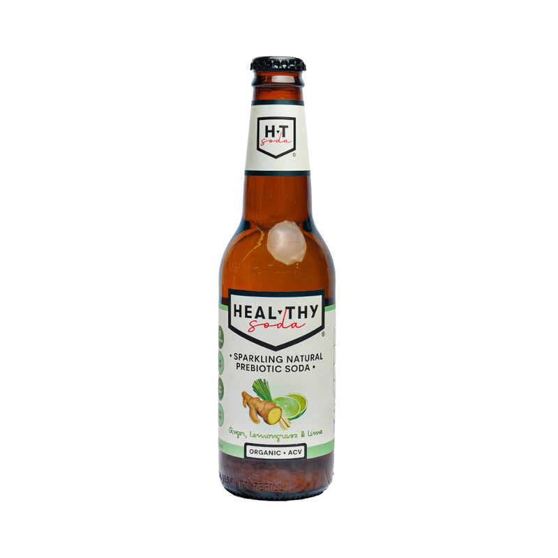 Healthy Sparkling Soda Ginger Lemongrass And Lime 330ml