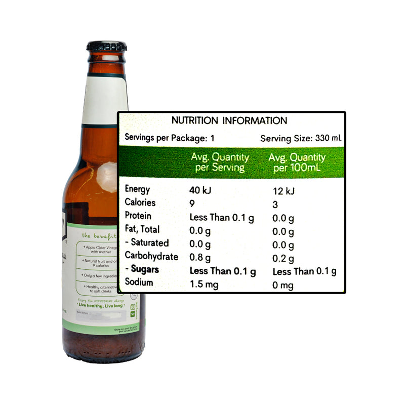 Healthy Sparkling Soda Ginger Lemongrass And Lime 330ml