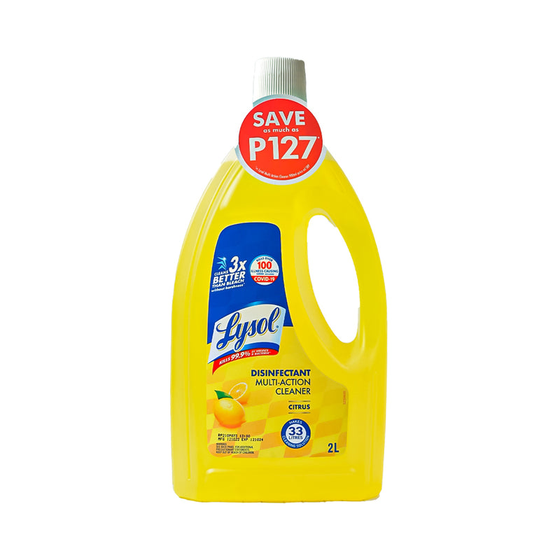 Lysol Disinfectant Multi-Action Cleaner Citrus 2L