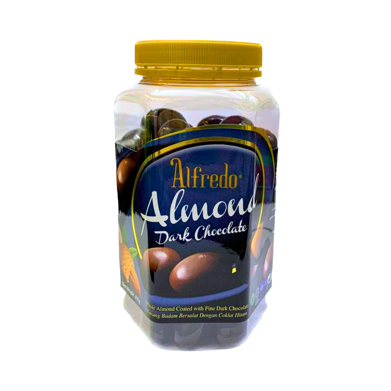 Alfredo Jar Almond Dark Choco 450g