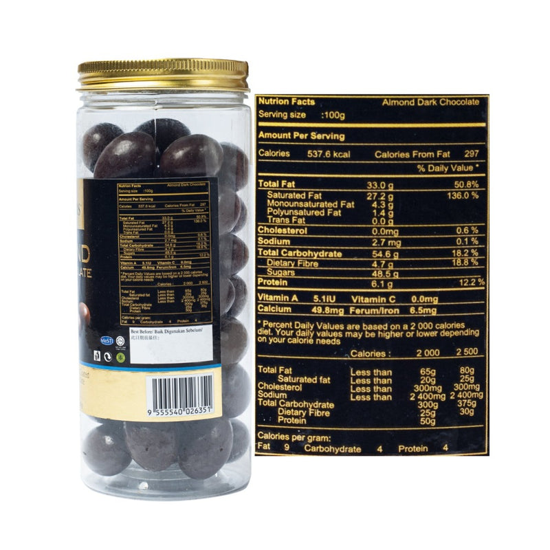 Checkers Almond Dark Chocolate Jar 280g