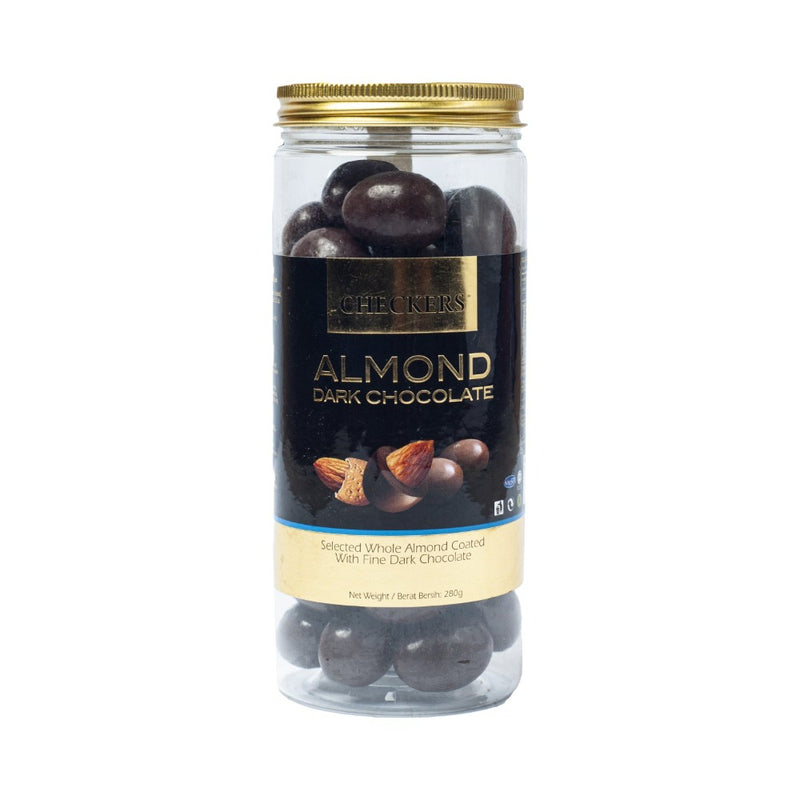 Checkers Almond Dark Chocolate Jar 280g