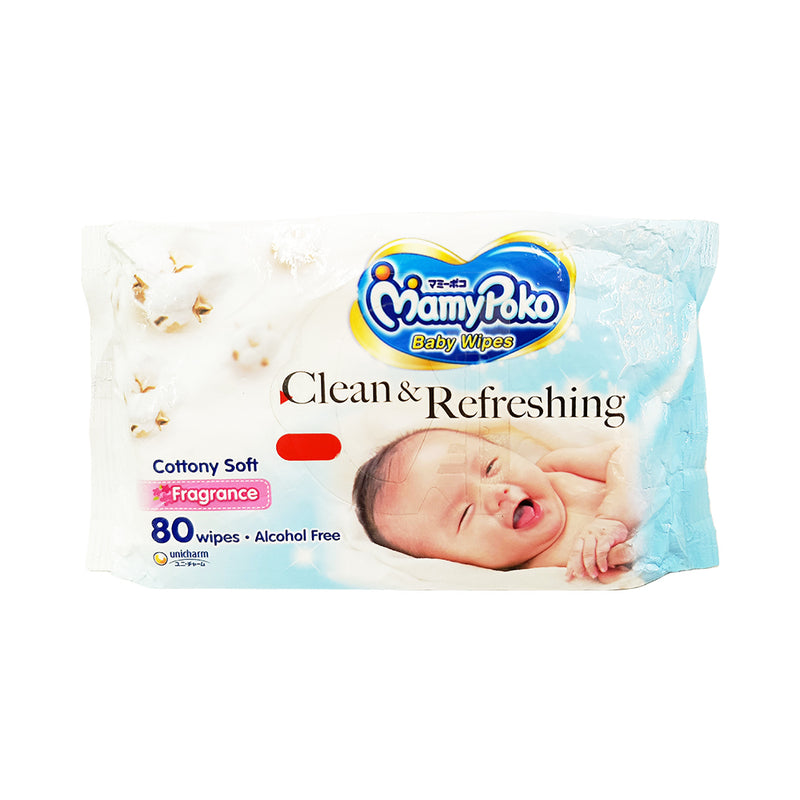 Mamy Poko Baby Wipes Cottony Soft Fragrance 80's