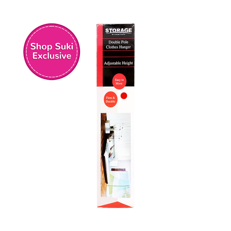 Storage Essential Double Pole Clothes Hanger