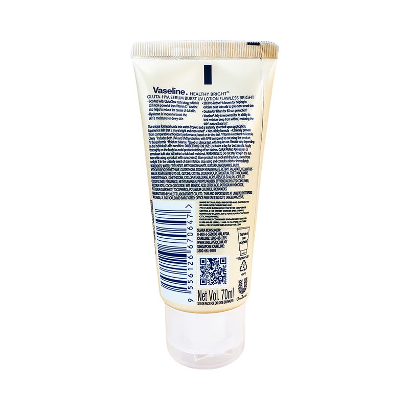 Vaseline Healthy Bright Gluta-Hya Serum Burst Lotion Flawless Bright