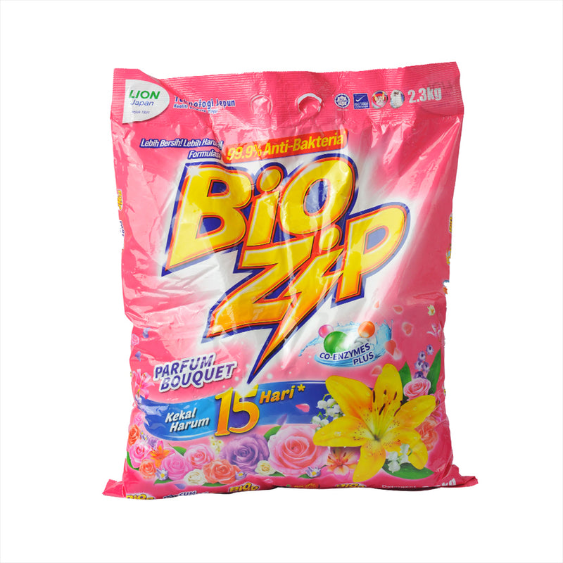 Bio Zip Detergent Powder Parfum Bouquet 2.3kg