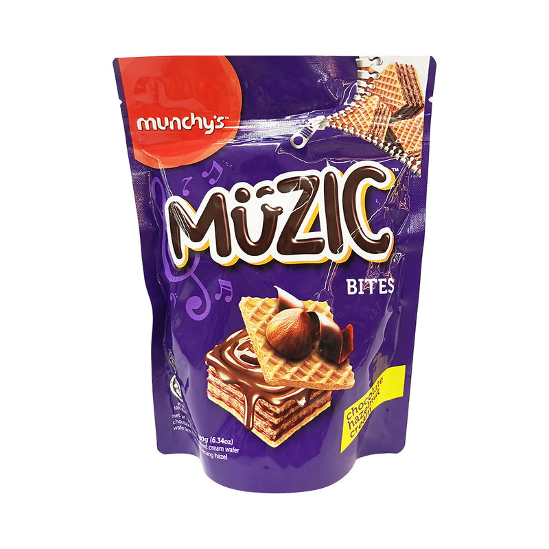 Munchy's Muzic Bites Chocolate Hazelnut Wafer 180g