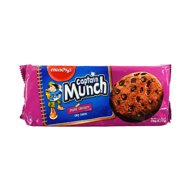 Munchy's Captain Munch Cookies Double Chocolate 178g