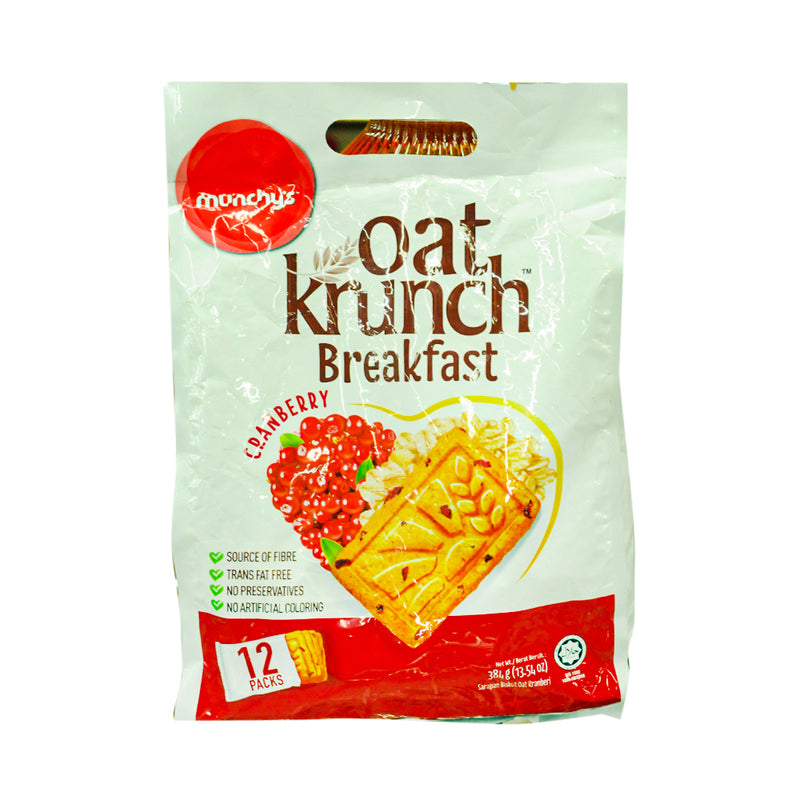 Munchy's Oat Krunch Breakfast Cranberry 384g