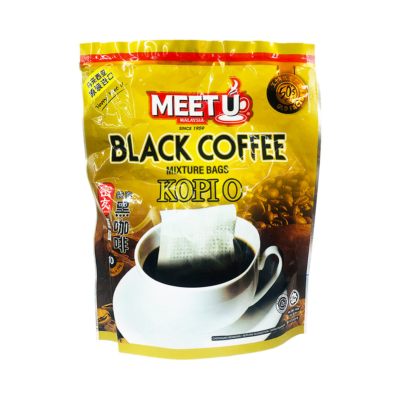 Meet U Coffee Black Kopi O 10's x 10g