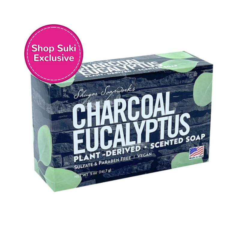 Shugar Soapworks Charcoal Eucalyptus Scented Soap 141.7g
