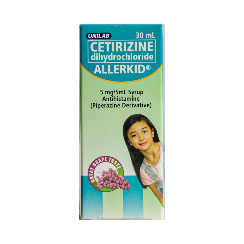 Allerkid Cetirizine 5mg/5ml Syrup 30ml