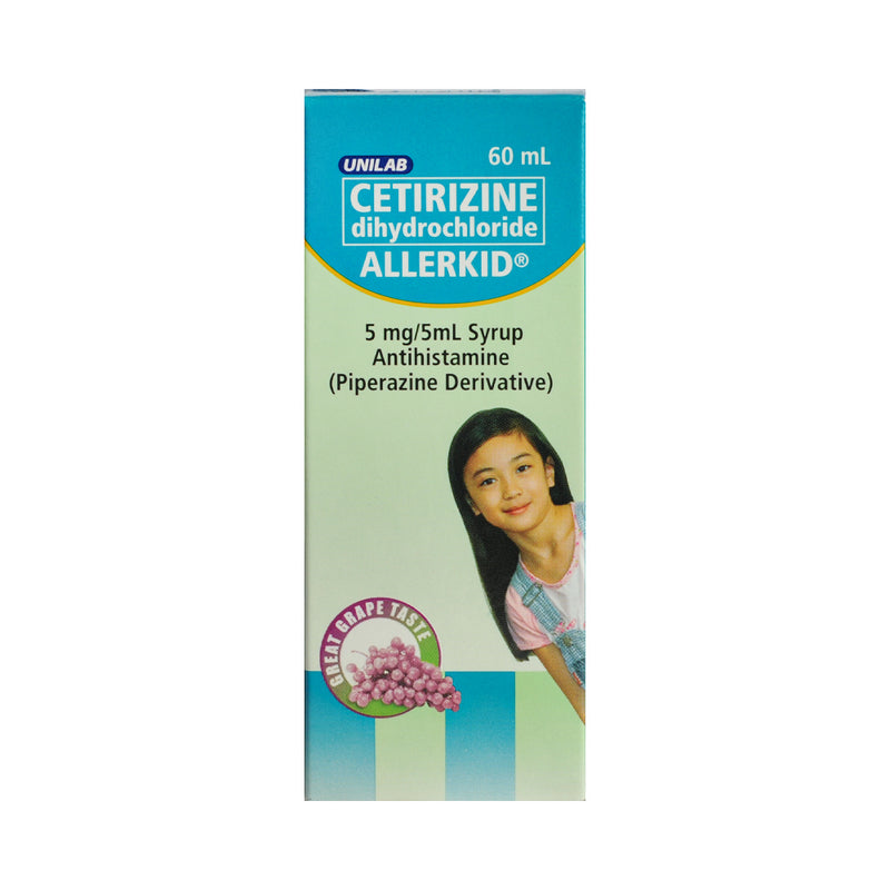 Allerkid Cetirizine 5mg/5ml Syrup 60ml