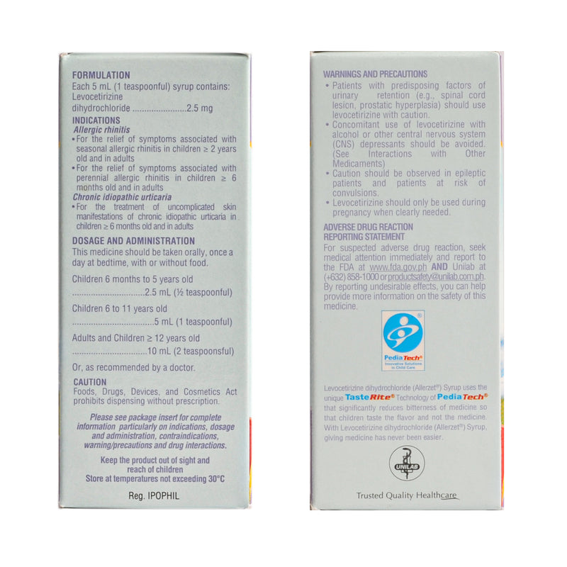 Allerzet 2.5mg/5ml Syrup 30ml