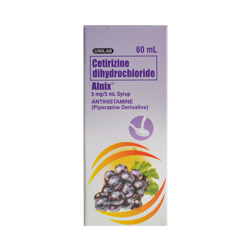 Alnix Cetirizine 5mg/5ml Syrup 60ml