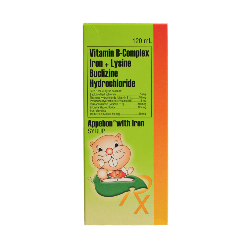 Appebon Box Appebon With Iron Buclizine Syrup 120ml