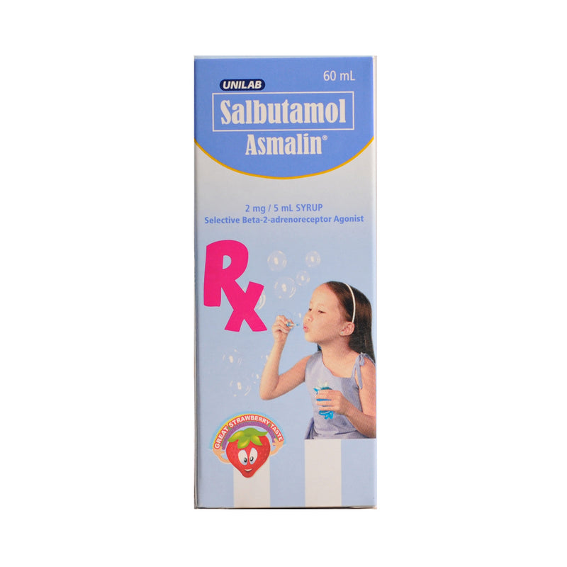 Asmalin Salbutamol 2mg/5ml Syrup 60ml