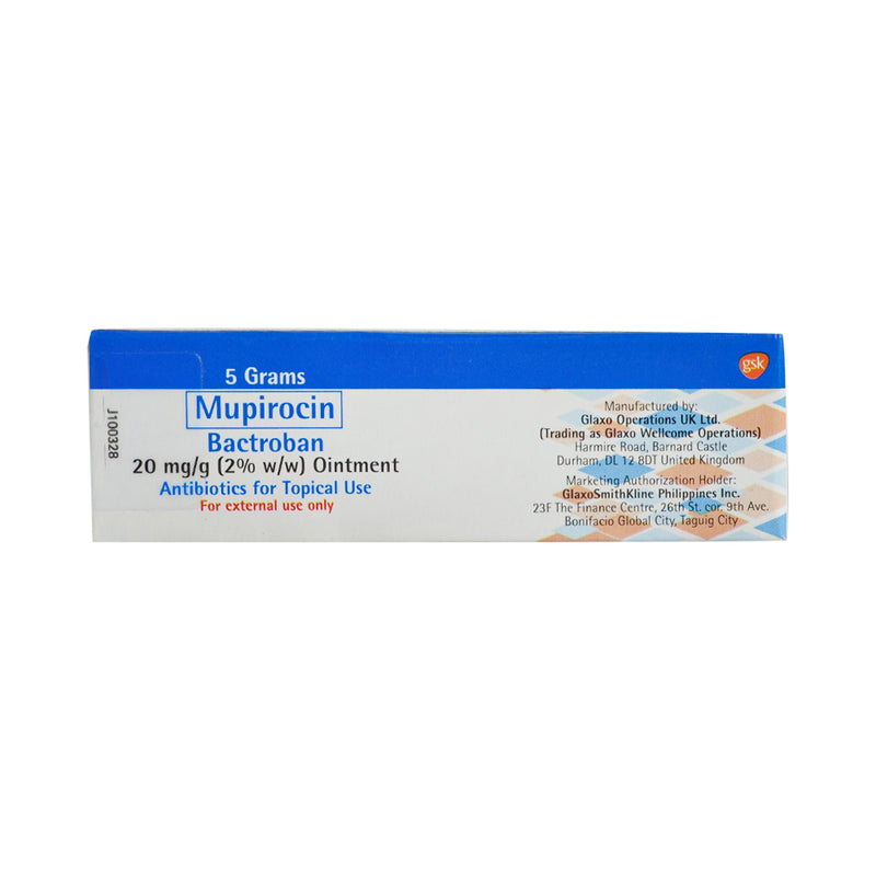 Bactroban 2% Mupirocin 20mg/g Ointment 5g