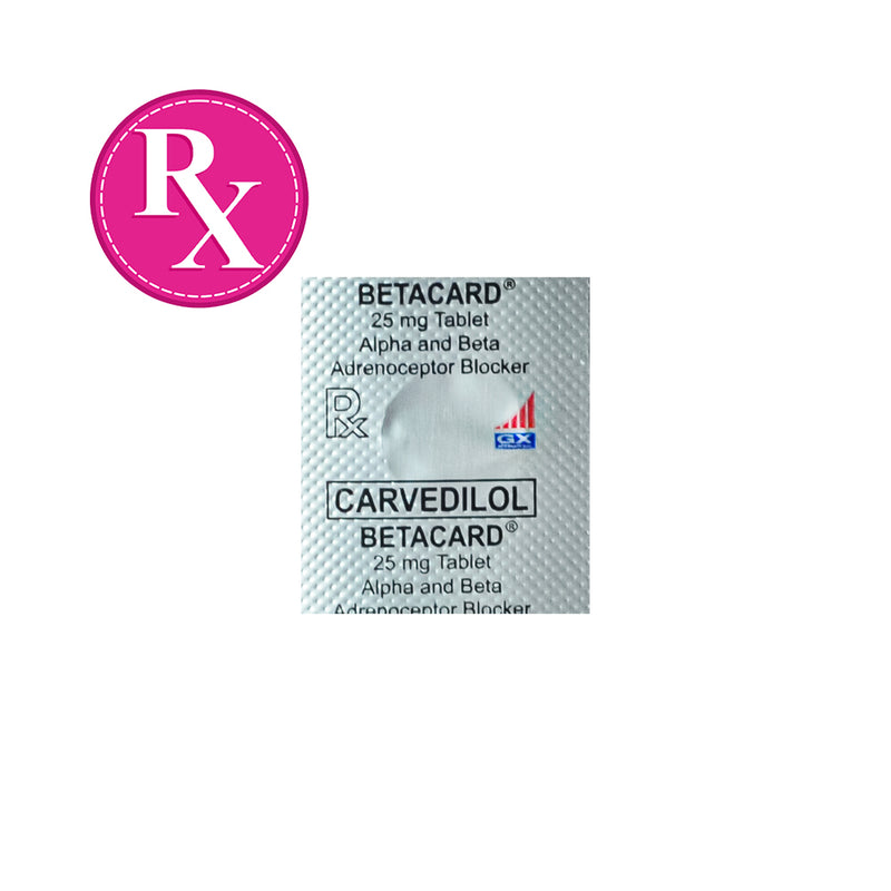 Betacard Carvedilol 25mg Tablet By 1's