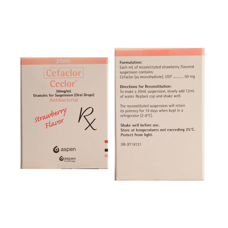 Ceclor Cefaclor 50mg/ml Drops 20ml