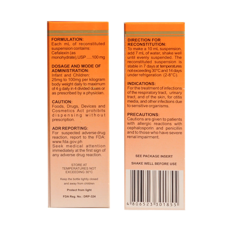 Cefalexin Diacef 100mg/ml Drops 10ml