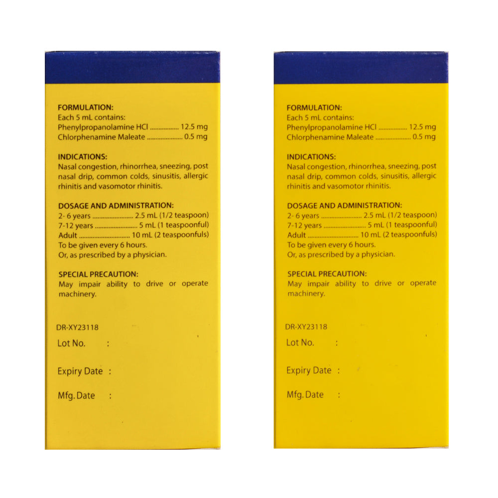Culvan Colvan 12.5mg/0.5mg/5ml Syrup 60ml