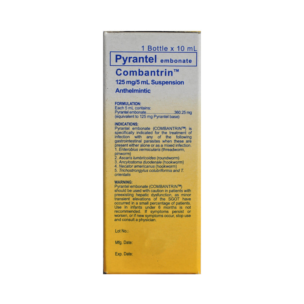 Combitrin Combantrin 125mg/5ml Suspension 10ml