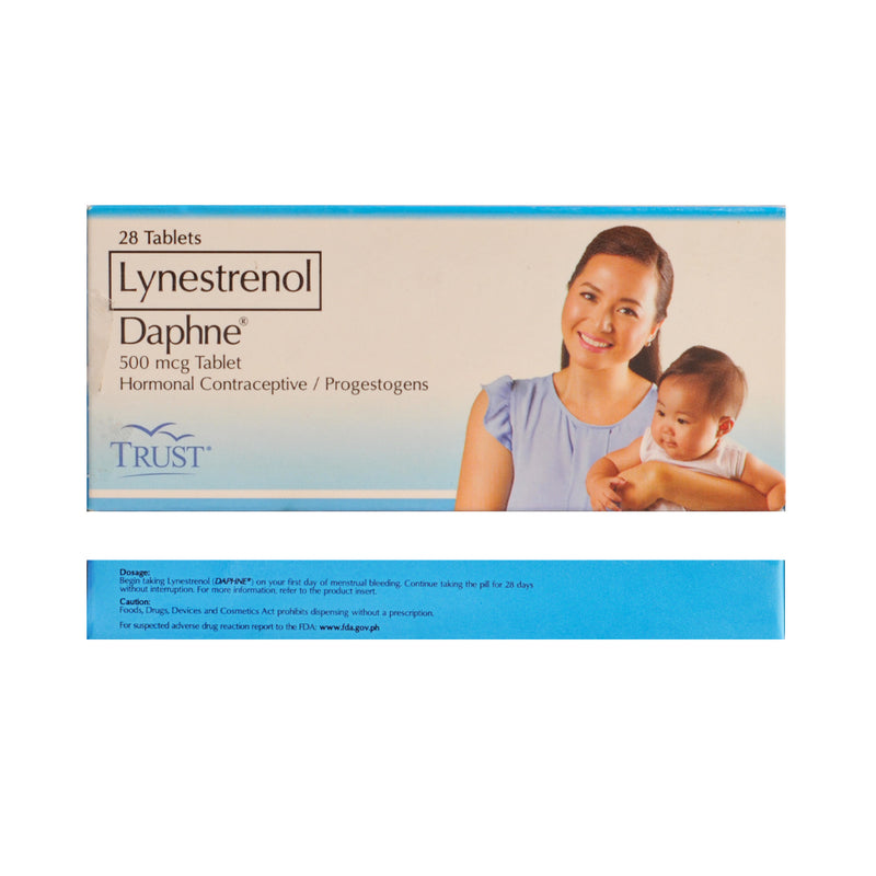 Daphne Lynestrenol 500mcg Pills Tablet 28's