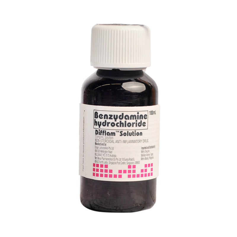 Difflam Benzydamine Hydrochloride 15mg/ml Solution 100ml