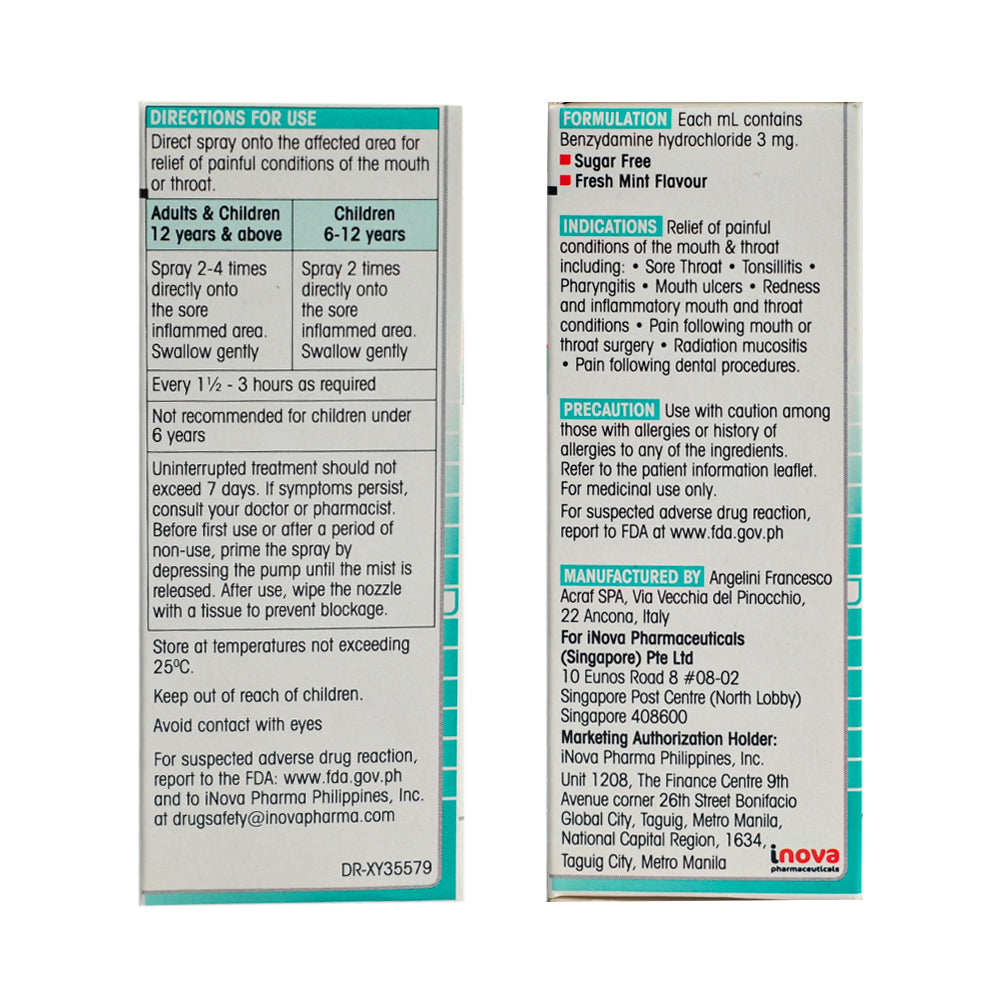 Diffron Spray Difflam Forte 3mg/ml Throat Spray 15ml