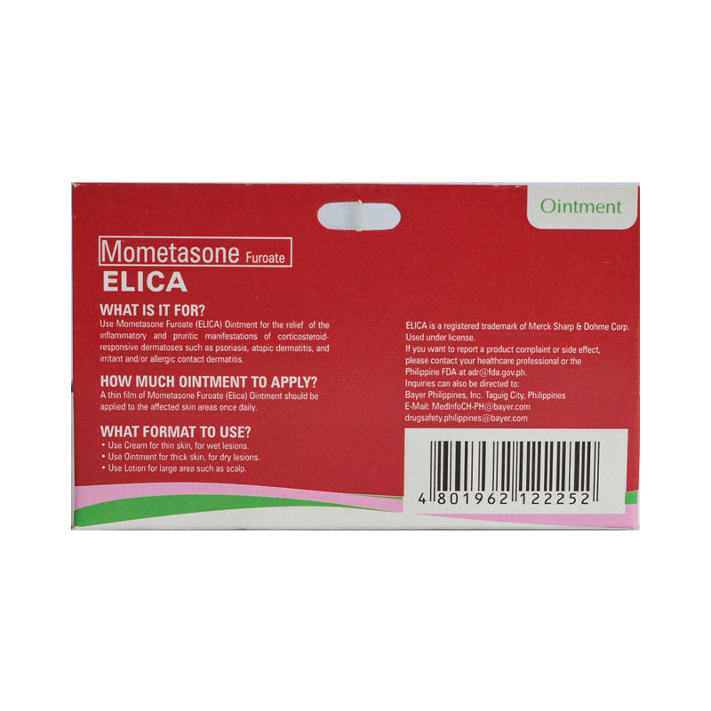 Elica Mometasone Furoate 1% Ointment 5g