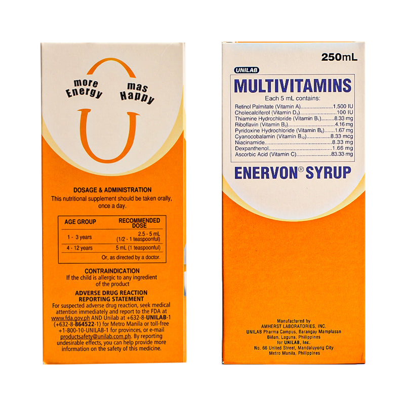 Enervon C Multivitamins Syrup 250ml