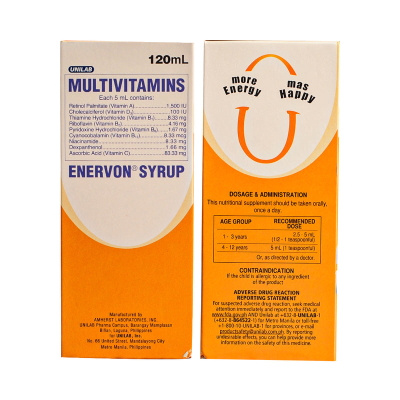 Enervon C Multivitamins Syrup 120ml