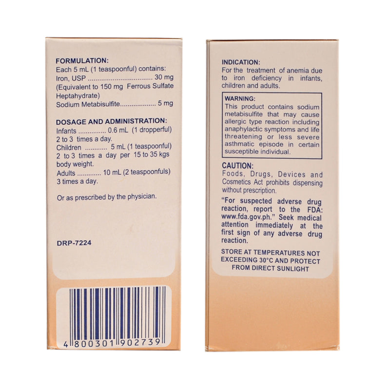 Ferrous Sulfate Syrup 60ml