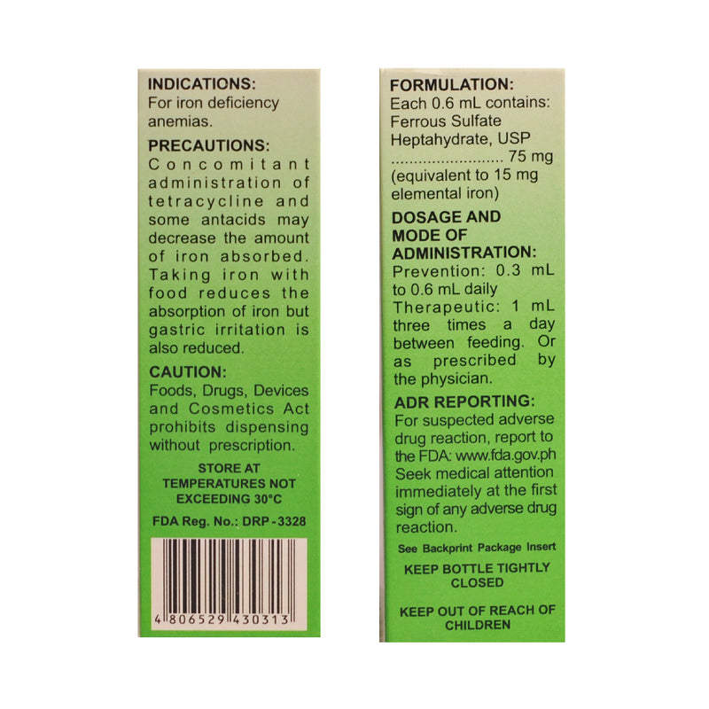 Ferolem Ferrous Sulfate Drops 15ml